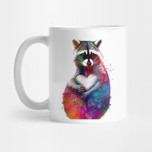 Raccoon heart Mug